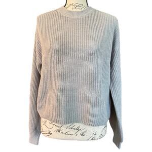 BP Gray Knit Pullover Long Sleeve Sweater Size Medium NEW $36